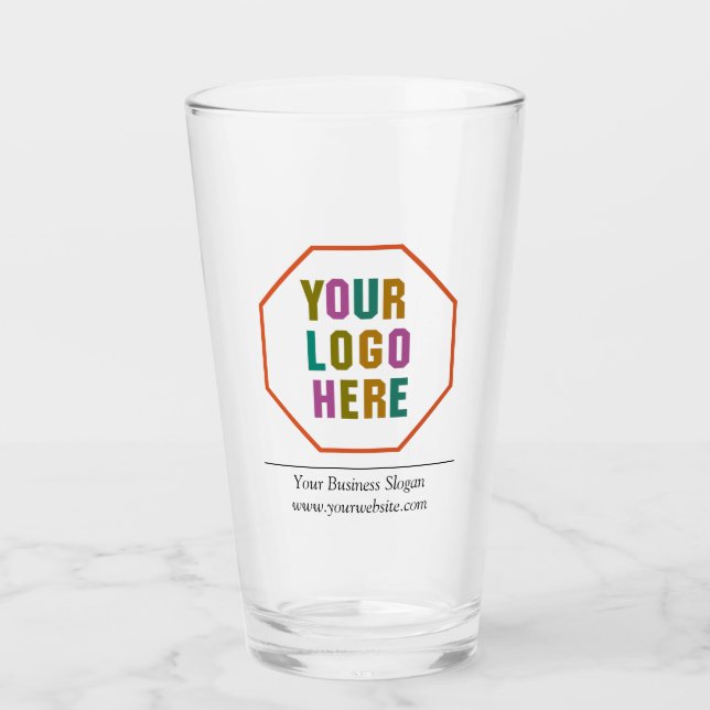 Verre Vitre 16oz personnalisé avec votre logo personnali (Devant)