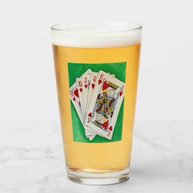 Verre Vitres de nuit de poker (Devant (rempli))