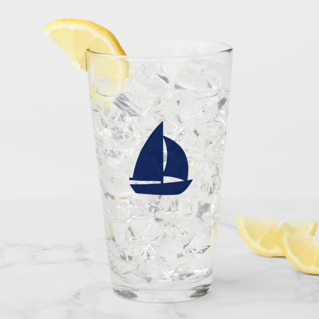 Verre Voilier de marine (Devant glace)