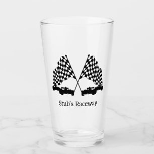 Verre Voitures de course argentées personnelles