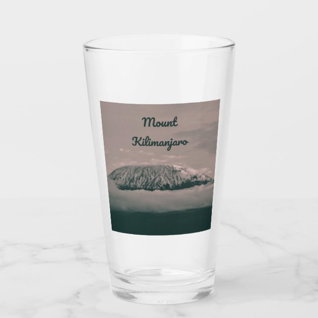 Verre Volcan de neige du Kilimandjaro en Tanzanie Afriqu (Devant)