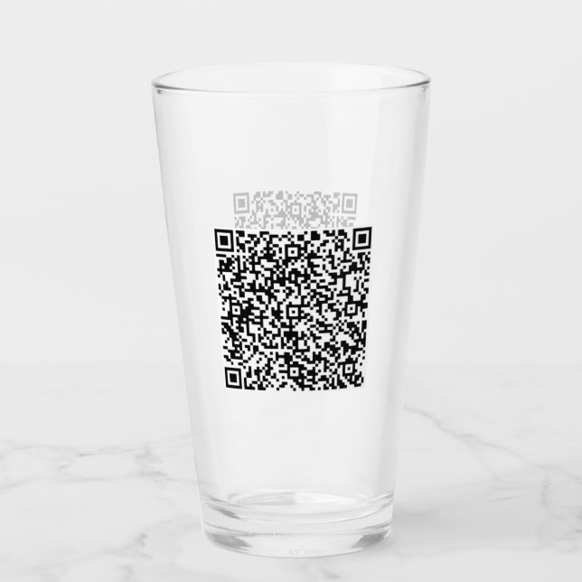 Verre Vos informations d'analyse de code QR Cadeau de ve (Devant)