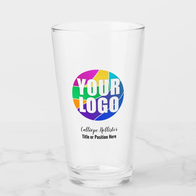 Verre Votre logo commercial promotionnel Offre d'entrepr (Devant)