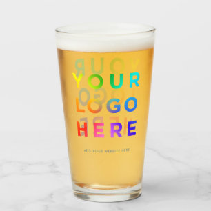 Verre Votre logo Lunettes de bière personnalisées 16oz T