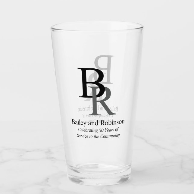 Verre Votre logo Professionnel Professionnel Bière promo (Devant)