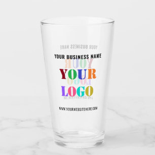 Verre Votre Logo Texte promotionnel Business Glass Modèl