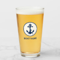 Votre nom de bateau Corde bleue et Ancre