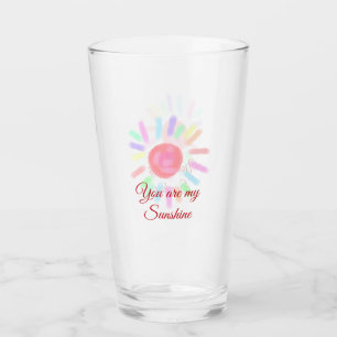 Verre Votre sont ma pâte d'aquarelle rouge soleil