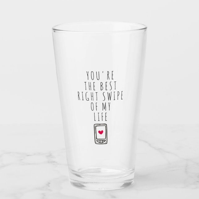 Verre Vous êtes le meilleur essuie-tout de ma vie (Devant)