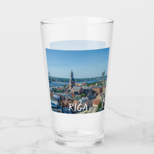 Verre Vue sur le centre ville de Riga d'en haut