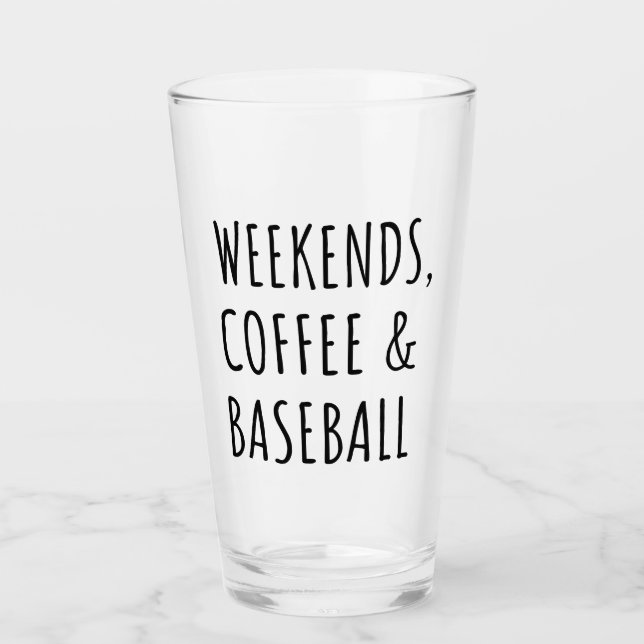 Verre Week-ends, Café Et Baseball I (Devant)