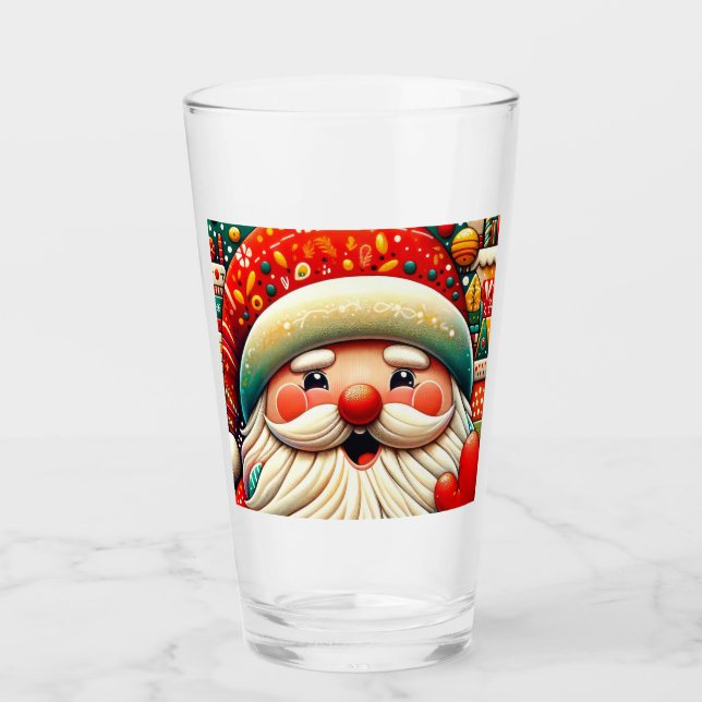 Verre Weihnachtsmann Papai Noel Baba Saint Nicholas Kris (Devant)