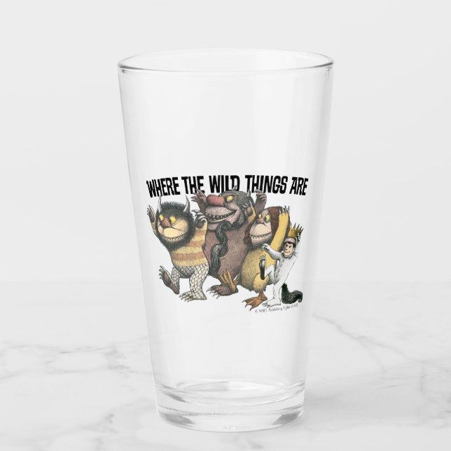 Verre Where the Wild Things Are Characters & Logo (Devant)