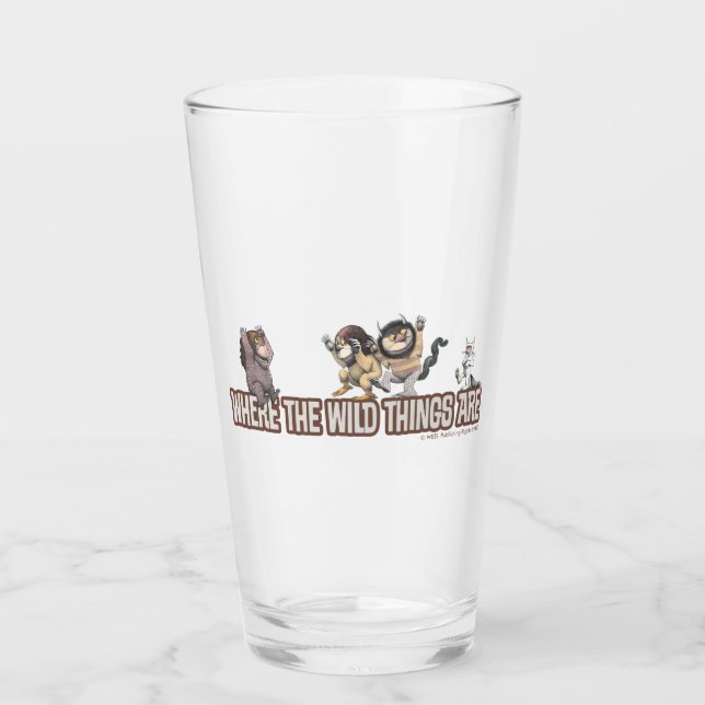 Verre Where the Wild Things Are Characters on Logo (Devant)