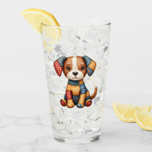 Verre Whimswork Puppy Folk Art Cottagecore