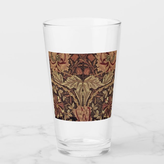 Verre William Morris Honeysuckle Classic English Art (Devant)