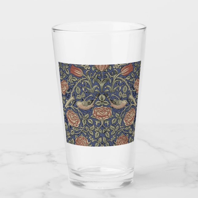 Verre William Morris Tudor Fond d'écran Rose (Devant)