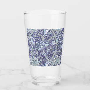 Verre William Morris Windrush fleurs bleues
