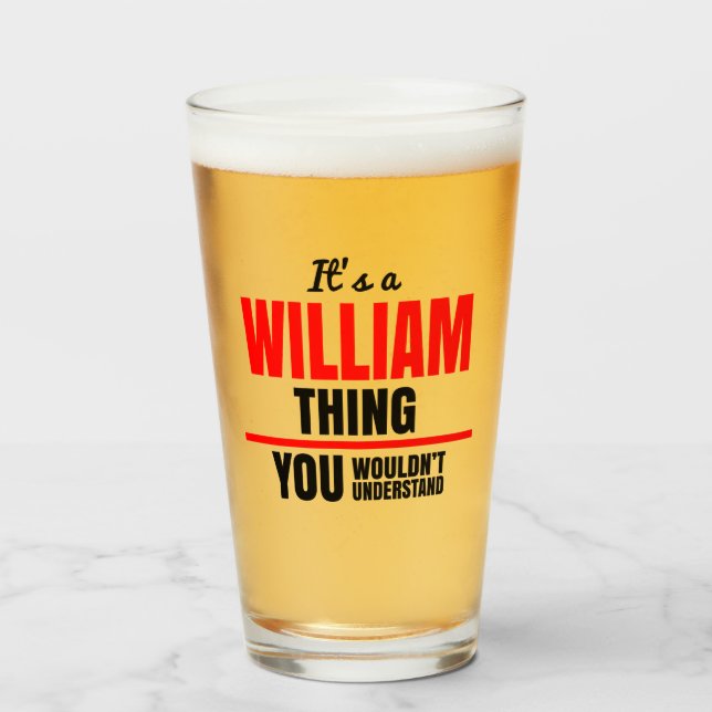 Verre William que tu ne comprendrais pas tiré (Devant (rempli))