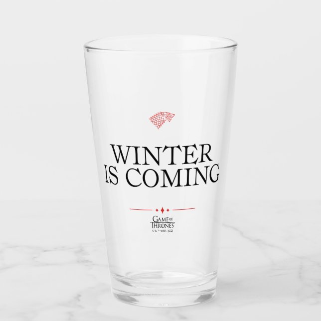 Verre Winter Is Coming (Devant)