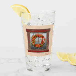 Verre Wreath du sud-ouest du Chili sur une fenêtre en bo