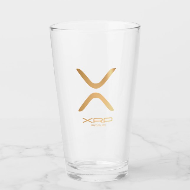 Verre XRP - Ripple (Or) (Devant)
