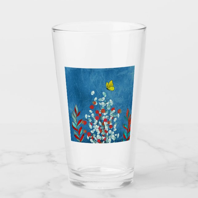 Verre Yellow Butterfly (Devant)