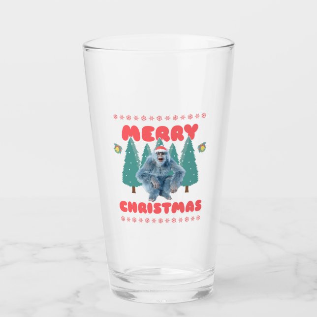 Verre Yeti Drôle - Joyeux Noël (Devant)
