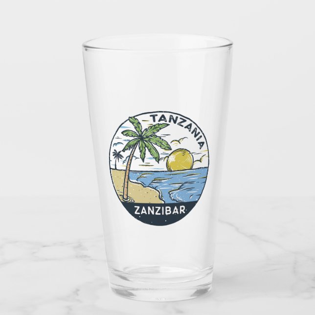 Verre Zanzibar Tanzanie Vintage (Devant)