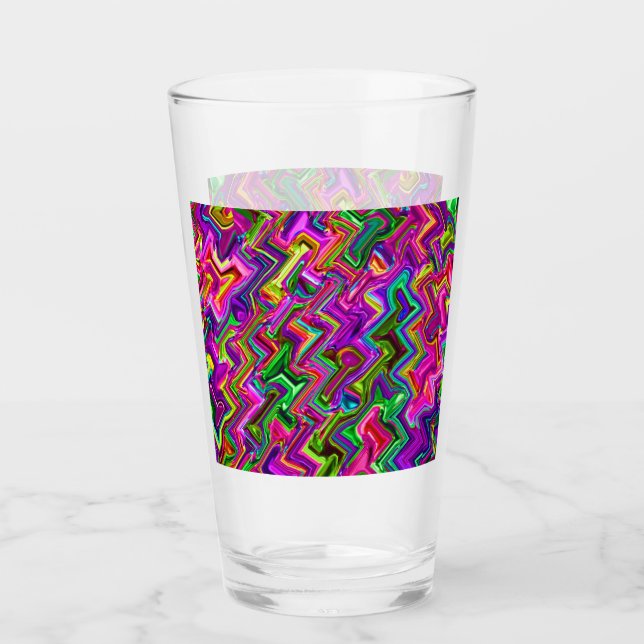 Verre Zigzag coloré #2 (Devant)
