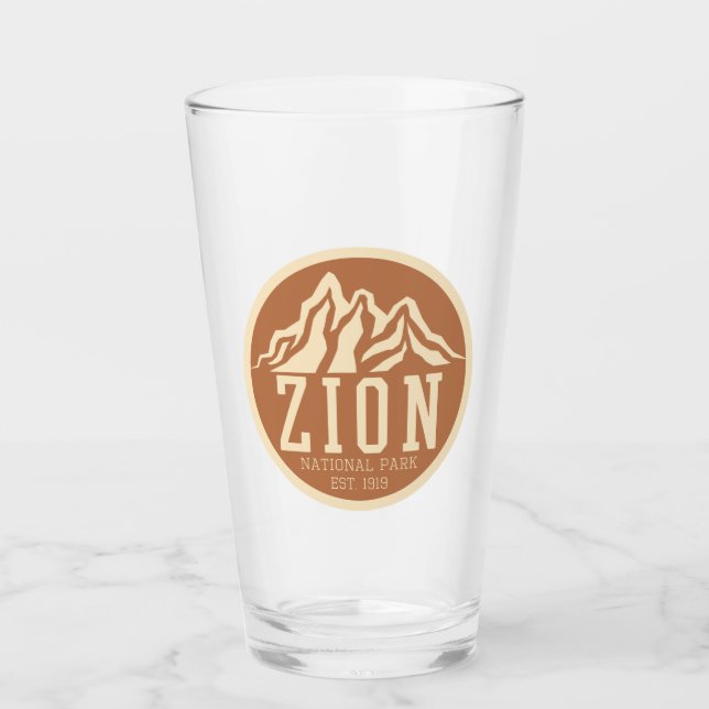 Verre Zion National Park Utah USA Outdoors Retro (Devant)