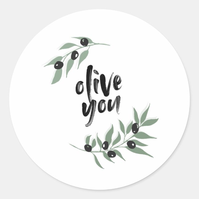 Verrerie de branche d'olive stickers Saint Valenti (Devant)