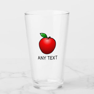 Verres à eau Apple en verre