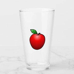 Verres à eau Apple en verre