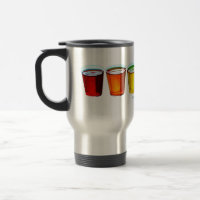 Verres à shot de SlipperyJoe's six tasses disposée