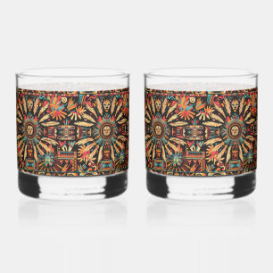 Verres Ancien Cerulean "Aztec Dream" 12oz Rocks