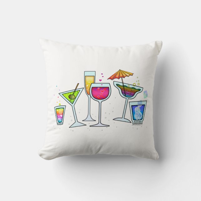VERRES DE COCKTAIL LONGE ou COUSSIN LUMBAR (Recto)