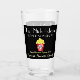 Verres de comptoir de concession de cinéma maison