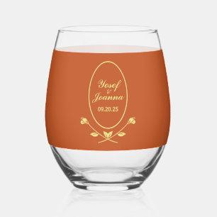 Verres de mariage personnalisés