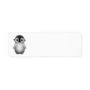 Verres de port d'oeil de pingouin mignon de bébé