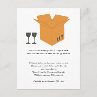 Verres de vin et invitation mobile de pendaison de