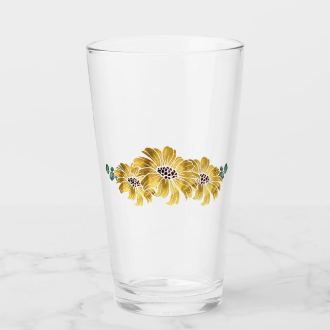 Verres élégants de tournesol (Devant)