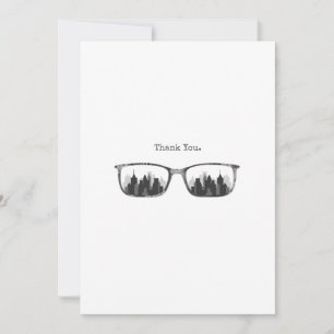 Verres et carte de voeux personnalisables de ville