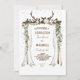 Verrou Boho minimaliste - faire-part de mariage