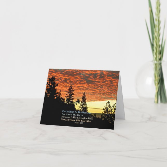 Vers chrétien Creationarts de bible de cartes pour (Devant)