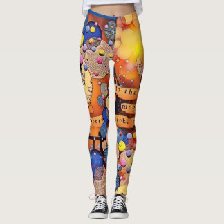 Vers la lune et les Leggings arrière