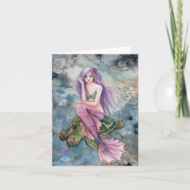 Vers Le Bas Dans Atlantis - Carte Nota Vierge (Devant)