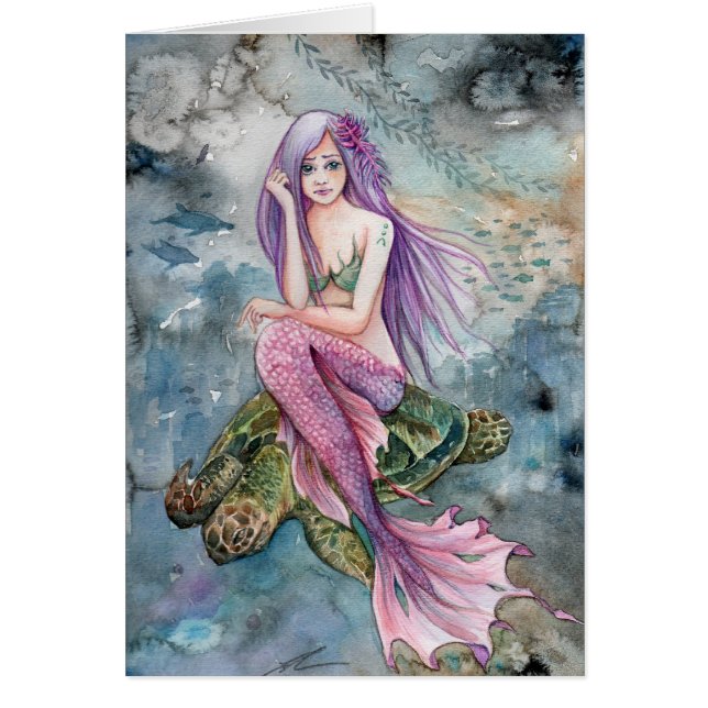 Vers le bas en Atlantide - sirène (Devant)