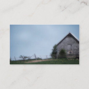 Vers le bas sur le carte de visite de ferme