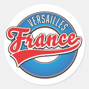 Versailles France logo Button Classic Round Sticker
